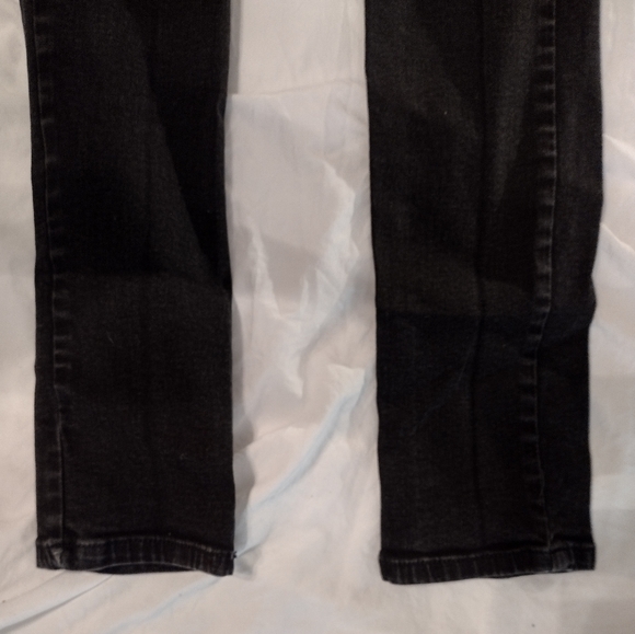 Topman Knee Rip Stretch Skinny Jeans in Black 30x30 - Picture 3 of 6